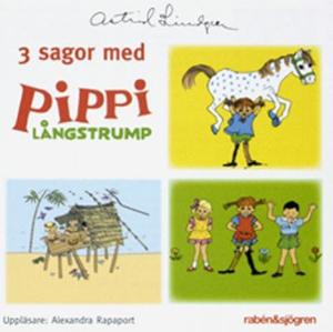 Omslagsbild för 3 sagor med Pippi Långstrump