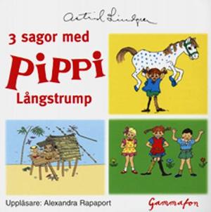 Omslagsbild för 3 sagor med Pippi Långstrump