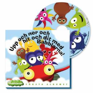 Omslagsbild för Upp och ner och hit och dit med Babblarna