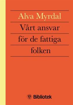 Omslagsbild för Vårt ansvar för de fattiga folken