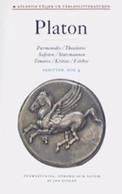 Omslagsbild för Skrifter Bok 4, Parmenides ; Theaitetos ; Sofisten ; Statsmannen ; Timaios ; Kritias ; Filebos