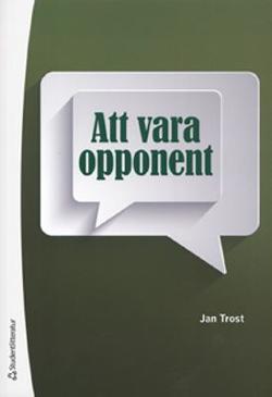 Omslagsbild för Att vara opponent