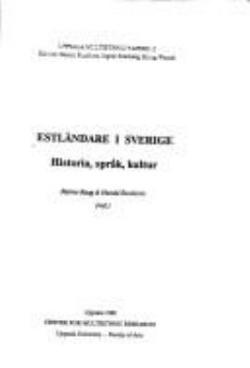Omslagsbild för Estländare i Sverige