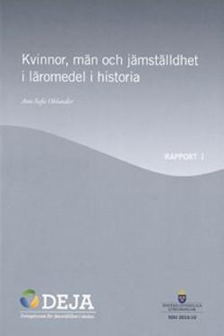 Omslagsbild för Kvinnor, män och jämställdhet i läromedel i historia