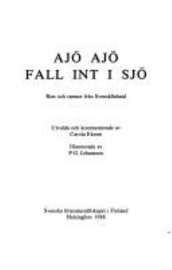Omslagsbild för Ajö ajö fall int i sjö