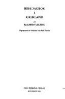 Omslagsbild för Resedagbok i Grekland