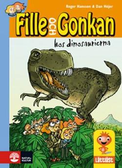 Omslagsbild för Fille och Gonkan hos dinosaurierna