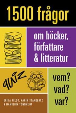 Omslagsbild för 1.500 frågor om böcker, författare och litteratur