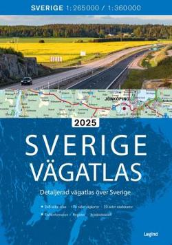 Omslagsbild för Sverige vägatlas 2025