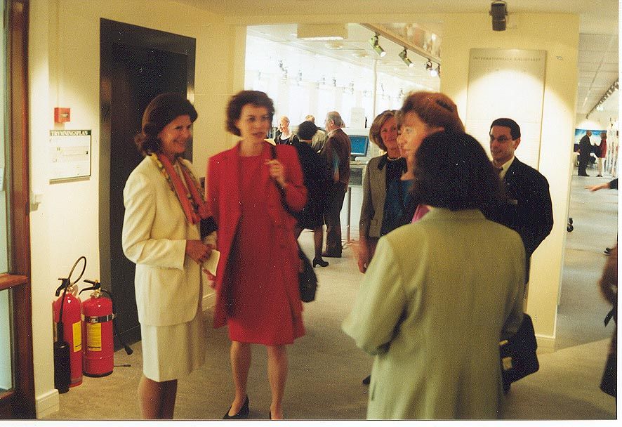 Drottning Silvia på Internationella biblioteket