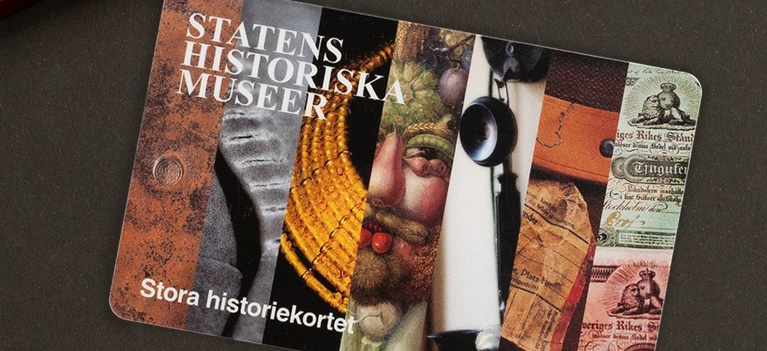 Bild av ett årskort på Statens historiska museer
