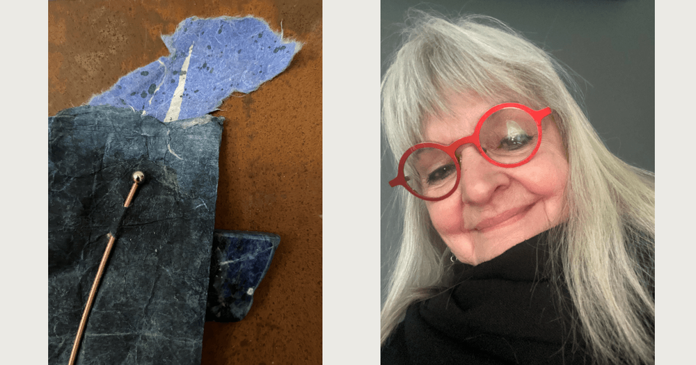 Detalj av konstverket Bas av Kerstin Karran Skeppstedt