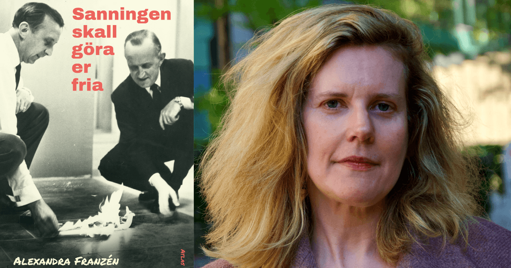 Bokomslag och fotografi av författaren Alexandra Franzén.