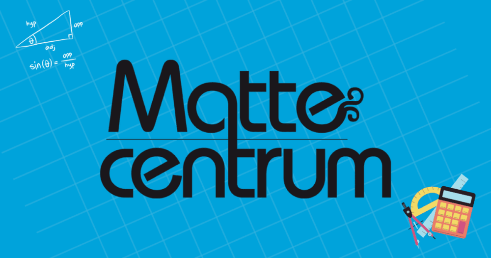 Bild med texten Mattecentrum