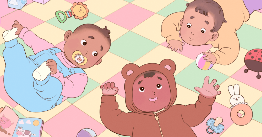 Illustration av bebisar