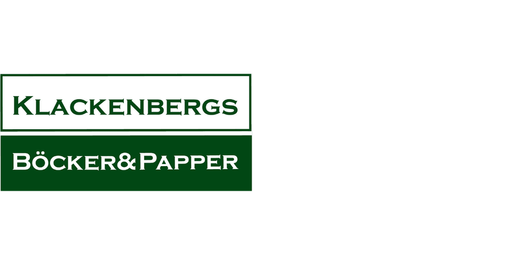 Klackenbergs Böcker & Papper logga