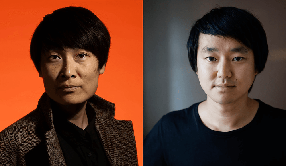 Porträtt av författarna Maja Lee Langvad och Patrik Lundberg, foto:  Sara Galbiati och Julia Lindemalm.