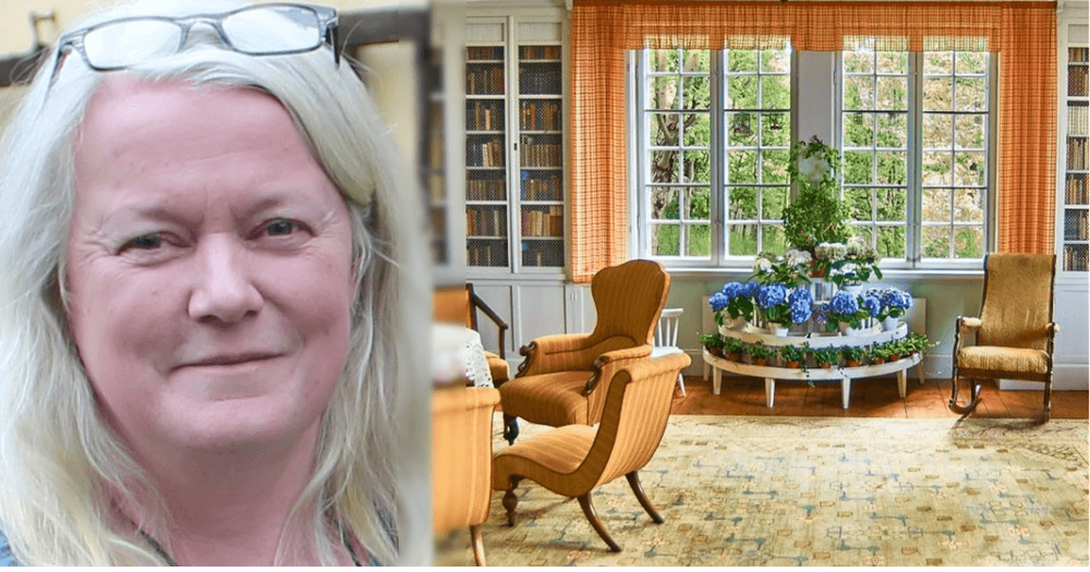 Hedda Jansson och interiör från Ellen Keys Strand