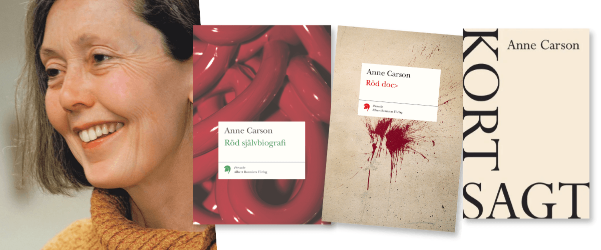 Anne carson_foto Peter Smith, omslag röd självbiografi, omslag röd doc, omslag kort sagt.png