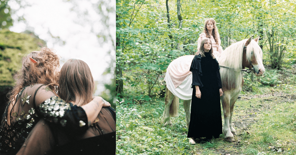 foto av Linnea och Emilia