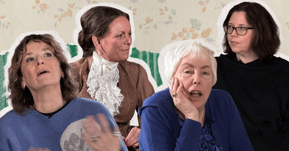 Collage med Mian Lodalen, Katarina Wennstam, Yvonne Hirdman, Elisa Karlsson.