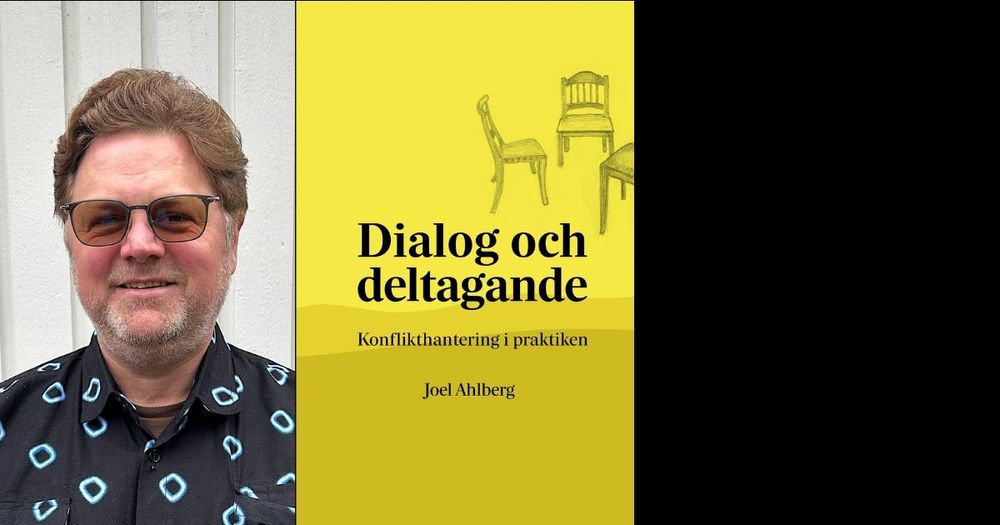Joel Ahlberg  presenterar boken Dialog och deltagande