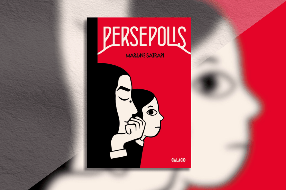 Omslag Persepolis av Marjane Satrapi.