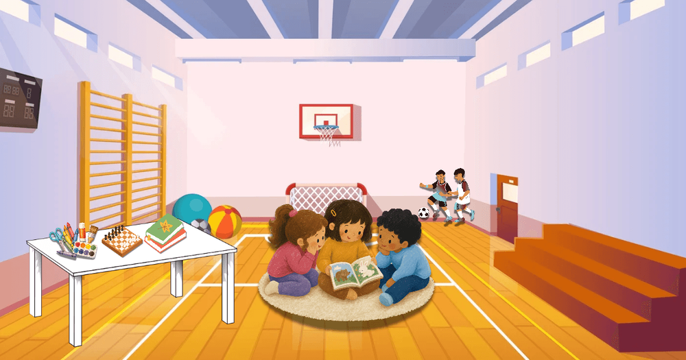 Pop up med biblioteket på Autumn Camp