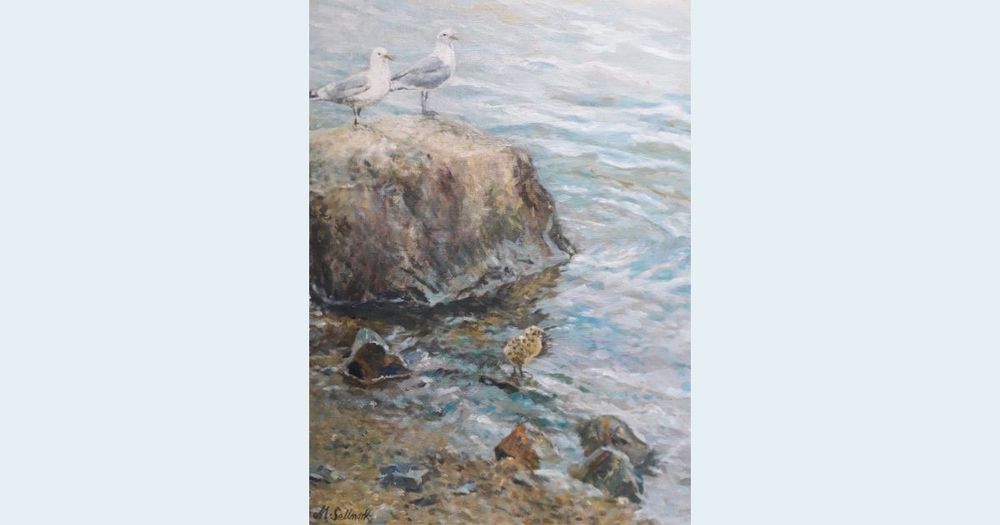 Oljemålning av Margaret Sellmark